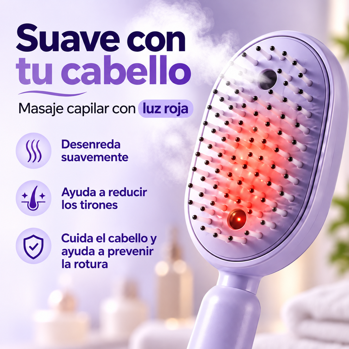 Vapora Cepillo a vapor anti frizz