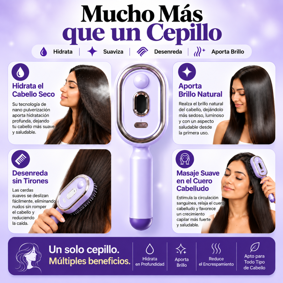 Vapora Cepillo a vapor anti frizz